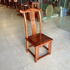 红木椅子刺猬紫檀小官帽椅实木椅子儿童靠背椅家用餐椅花梨小椅子