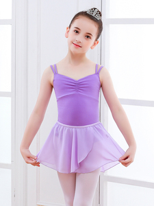 儿童芭蕾舞蹈服童连体形体女服艺考练女功衣服C6115少儿吊带体双