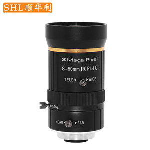 SHL/顺华利 高清低畸变监控长焦工业镜头 手动光圈 变焦镜头 C接口 8-50mm 工业相机CCD摄像机镜头