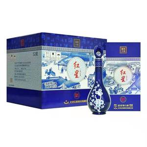 北京红星二锅头 珍品青花瓷15（蓝花瓷）52度500ml*6瓶清香型白酒