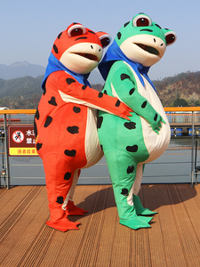 充气青蛙卡通人偶服装人穿网红搞怪癞蛤蟆玩偶服表演道具动物套装