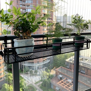 阳台挂在护栏杆悬挂式花架子铁艺置物架窗台花卉盆栽室内外墙壁架