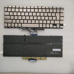 惠普 HP14-DW  JP 日文 背光  淡金色 背光纸分 开笔记本键盘