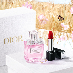 【618抢购】Dior迪奥花漾红唇礼盒 迪奥小姐香水口红礼物