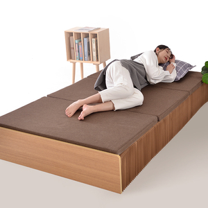俏喜办公室午睡单人床隐形可折叠床便携家用伸缩双人风琴纸床结实