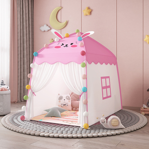 。儿童帐篷室内游戏屋家用女孩公主小城堡宝宝床上睡觉小型房子玩