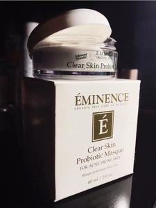 现货 Eminence Clear Skin益生菌暗疮面膜 痘痘闭口粉刺痘印 60ML