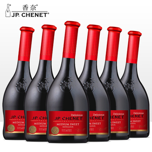 香奈半甜红葡萄酒J.P.CHENET法国原瓶进口红酒歪脖子歌海娜甜白酒