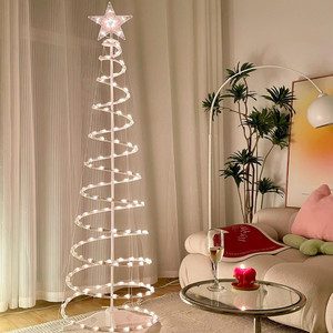 target圣诞树灯串螺旋式LED 气氛室内装饰直播生日婚礼场景氛围灯