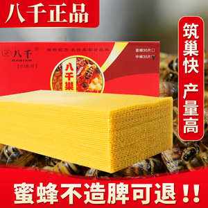 中蜂巢础 正品八千巢基 蜜蜂巢皮中锋深房巢础片养蜂峰巢脾蜂蜡片