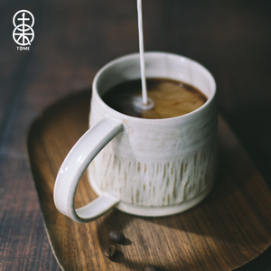 手工陶艺雕刻制作马克杯日式咖啡杯创意个性茶水杯奶茶简约杯子