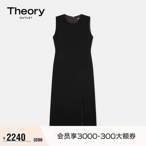 Theory Outlet 2024春夏系列女装 三醋酯纤维混纺连衣裙 O029605R