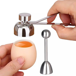 304不锈钢开蛋器糯米蛋鸭蛋打孔器打生鸡蛋神器敲打蛋壳破蛋壳器*
