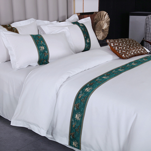 星级酒店被套床笠白色床上用品床单被罩磨毛宾馆民宿专用布草批发