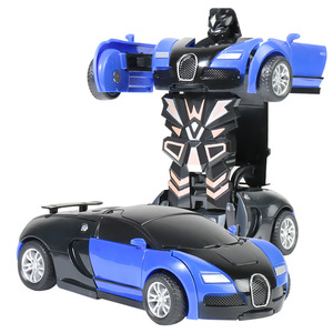 变形玩具车儿童男孩变形车一键惯性撞击汽车机器人金刚非遥控赛车