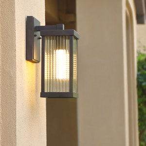 欧式壁灯户外阳台灯创意简约室外庭院花园楼梯露台门前外墙灯LED