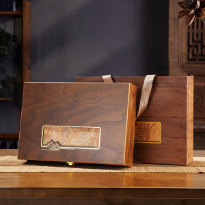 普洱茶砖包装高档茯砖茶砖礼盒空盒半斤一斤安化黑茶白茶方砖木盒