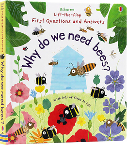 现货 Why Do We Need Bees 英语原版 Usborne出版 为什么需要蜜蜂 纸板翻翻书 儿童问与答