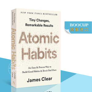 预售 原子习惯 英文原版 Atomic Habits 建立好习惯打破坏习惯的简单方法 平装 自我成长 自我提升 心理励志 James Clear