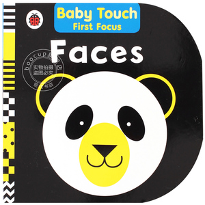 现货 宝宝触摸书绘本 英文原版 Faces: Baby Touch First Focus 幼儿启蒙纸板书