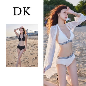 DK维多利亚性感比基尼三件套三角温泉2024新款罩衫bikini沙滩泳衣