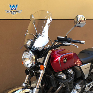 肌车狼适用于本田CB1100风挡前挡风板前挡风玻璃复古摩托车改装件
