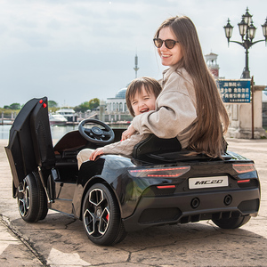 玛莎拉蒂双座儿童电动汽车可遥控四轮玩具车可坐大人超大双人跑车