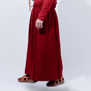 [简易裙]喇嘛僧服衣服僧装和尚藏式春季僧衣外穿半身裙平裙福田裙