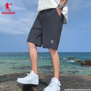 中国乔丹夏季新款灰色运动短裤男ins薄款显瘦裤子宽松休闲五分裤