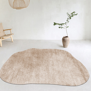 不规则客厅茶几地毯抽象纯色艺术ins风个性异形卧室房间床边地垫