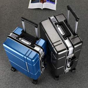 新款铝框万向轮韩版学生旅行箱大容量密码行李箱时尚男女款皮箱子