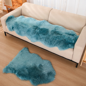 德家堡 羊毛沙发垫冬季北欧轻奢沙发坐垫澳洲羊皮毛垫飘窗摇椅垫