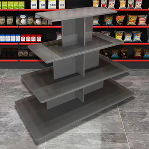 人造板堆头架银行饮料多工能新款展示柜超市货架牛奶鞋中岛展示台
