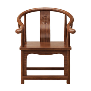 实木椅子圈椅三件套围椅太师椅新中式椅子官帽椅复古茶椅主人椅子