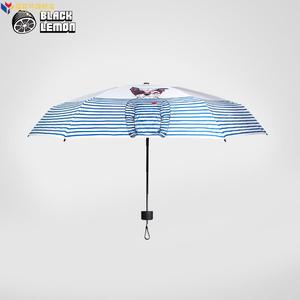 新款黑柠檬晴雨伞小巧便携遮阳伞太阳伞女防晒防紫外线黑胶雨伞五