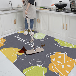 厨房地垫防滑防油可擦免洗pvc防水耐脏垫子免清洗专用防滑垫地毯
