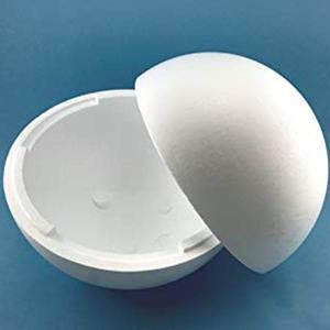 泡沫球圆球空心实心白色地球仪手工盒子空白幼儿园半圆形道具星球