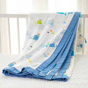 毛巾被纱布纯棉夏季空调房成人全棉儿童四季通用盖毯幼儿园盖被