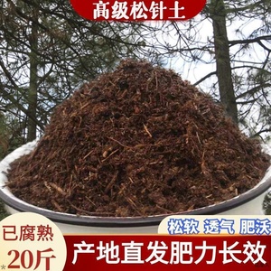 腐熟松针土养花蓬松树叶土酸性土杜鹃花山茶栀子花蓝莓兰花家用土