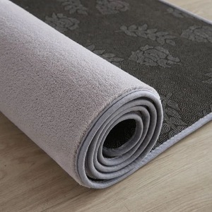 地毯灰色主卧床边垫加厚客厅茶几地垫房间短绒大面积地毯全铺机洗