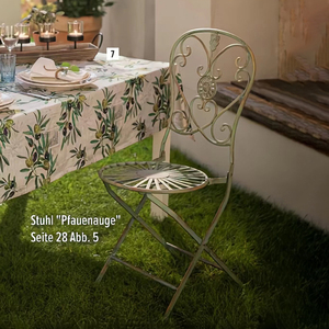 复古田园绿色法式花园桌椅庭院阳台天台折叠铁艺椅子休闲户外圆桌