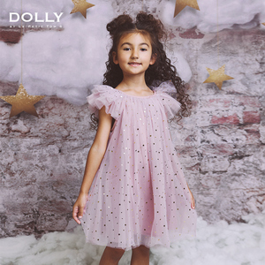 荷兰Dolly女童梦幻精灵连衣裙夏装新款洋气公主裙子高级蓬蓬纱裙