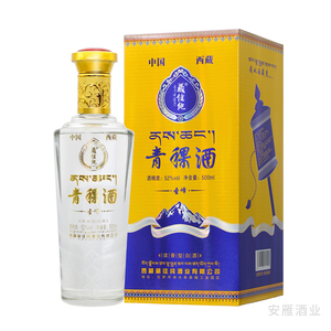 西藏青稞酒特产 纯粮藏佳纯圣峰52度500mL 浓香型白酒 礼盒 单瓶