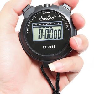 戈顿 秒表计时器电子定时器静音单排2道记忆学生闹钟跑步运动健身