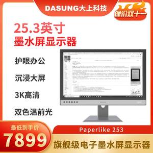 DASUNG大上科技Paperlike 253电子书25.3英寸墨水屏显示器电纸书