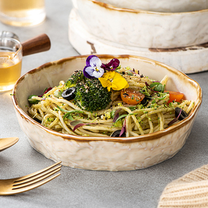 北欧简约陶瓷碗盘餐具家用盘子菜盘米饭碗面碗汤碗创意西式沙拉碗