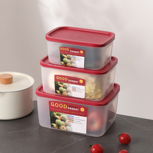 食品级抗菌保鲜盒套装塑料冰箱专用收纳盒水果便当盒可加热密封盒
