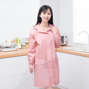 围裙女家用厨房2023新款时尚防水罩衣大人防油修身可爱长袖工作服