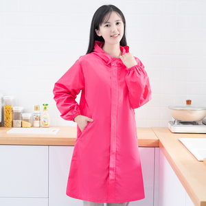 围裙可爱日系家用厨房衣服韩版防水防油女时尚罩衣大人工作服外套