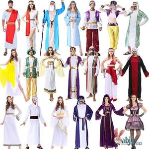 万圣节服装中东土豪阿拉伯长袍衣服女迪拜沙特王子cos舞会牧羊人
